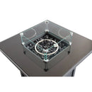 Powder Coated Fire Pit With Top - Black