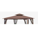 10x10 Gazebo Double Roof Replacement Canopy Fabric by Unique Piece Furniture