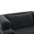 Oversized Chaise Lounge Sofa Bed with Deep Seat and Layered Armrests by HouseOfZazla