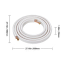 25FT Mini Split Line Set, 3/8" & 5/8" O.D by HouseOfZazla