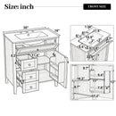 Bathroom Vanity With Sink, Soft Closing Cabinet