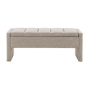 Modern Upholstered Large Bed End Bench With Storage