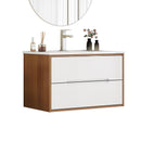 32-Inch Wall-Mounted Bathroom Vanity With Sink Combo
