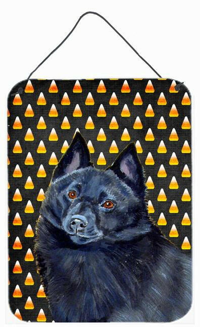 Schipperke Candy Corn Halloween Portrait Wall or Door Hanging Prints