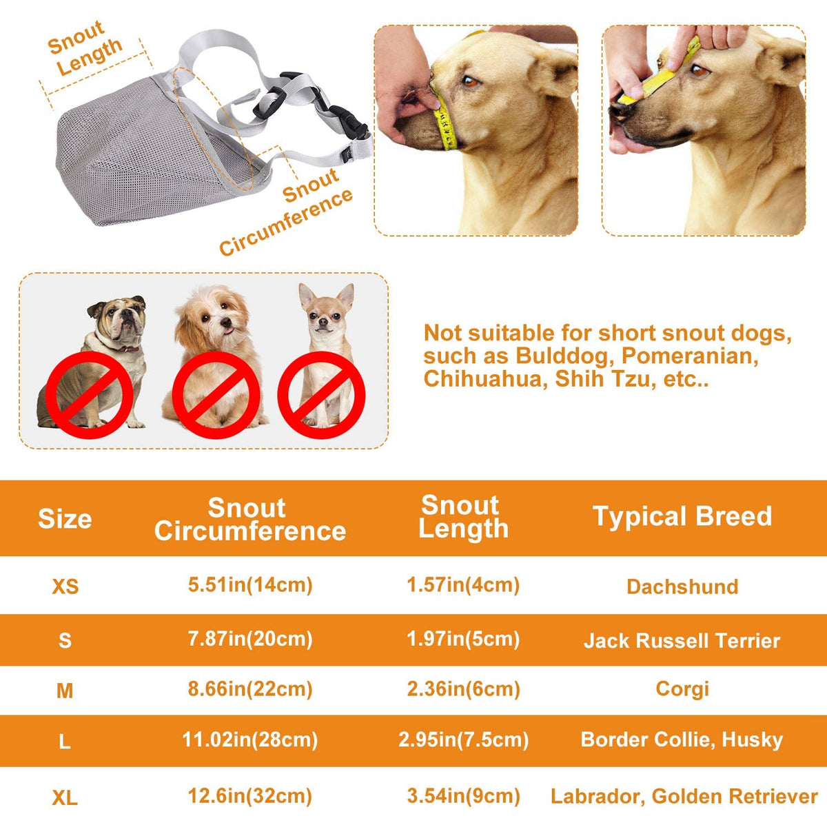 GBruno Pet Muzzle Mask, photo 4 of 8