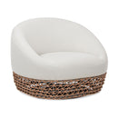 Willow - Upholstered Patio Deep Seating Armchair, Wicker Frame by Unique Piece Furniture