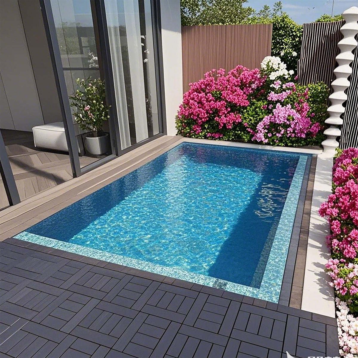 H Style Diy Module Interlocking Patio Deck Tiles, photo 11 of 12