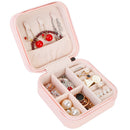 Mini Jewelry Storage Box Portable Ring Earring Necklace Storage Travel Case PU Leather Jewelry Organizer Gift