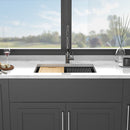 Quartz Kitchen Sink, Granite Composite Workstation Undermount