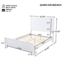 White Queen Size Bed Frame