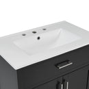 Bathroom Vanity With Sink And Ample Storage, Rectangular Undermount Sink - Black by HouseOfZazla