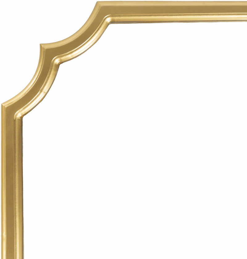 Abangay Gold Contemporary Wood Frame Mirror