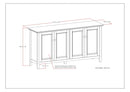 Amherst - 4 Door Storage Cabinet by HouseOfZazla
