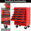 Rolling Metal Tool Chest With Drawers, Steel Storage Cabinet With Ball Bearing Slides by HouseOfZazla