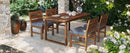 U_STYLE Farmhouse 5-Piece Outdoor Patio Dining Set with Adjustable Legs by HouseOfZazla