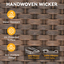 3 Pieces Outdoor Furniture Set, Outdoor Swivel Gliders Rocker