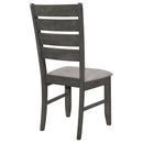 Padded Seat Side Chairs With Tapered Slats (Set of 2) by HouseOfZazla