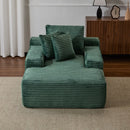 Oversized Chaise Lounge Chair Cozy Cloud Couch With 3 Throw Pillows And Wide Armrest