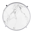 Elegant Round Table With Sintered Stone Top & Sturdy Metal Frame by Unique Piece Furniture