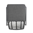 DEJA Chair 2PCS with 2 Cushions, Gray