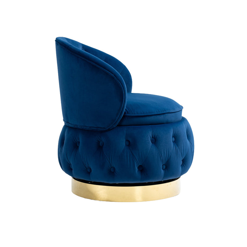 360 Degree Swivel Cuddle Barrel Accent Storage Chairs, Round Armchairs with Wide Upholstered, Fluffy Velvet Fabric Chair for Living Room, Bedroom, Office, Waiting Rooms