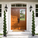 Artificial Outdoor UV Resistant Plastic Boxwood Topiary Spiral Tree by HouseOfZazla
