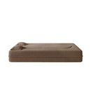 Modern Floor Sleeper Sofa Bed With 2 Pillows, Convertible Twin Size Folding Mattress For Living Room