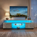 TV Stant With LED And Large Side Cabinet by Unique Piece Furniture
