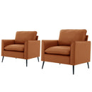Nordic Retro Light Luxury Upholstered Sofa Chair by HouseOfZazla