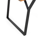 Zora Dining Table Industrial & Iron Table - Black by HouseOfZazla