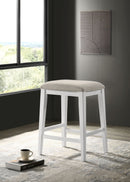 Sasha - 17" Counter Height Stool With Upholstered Seat by HouseOfZazla