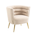 Accent Chair, leisure single chair with Golden feet