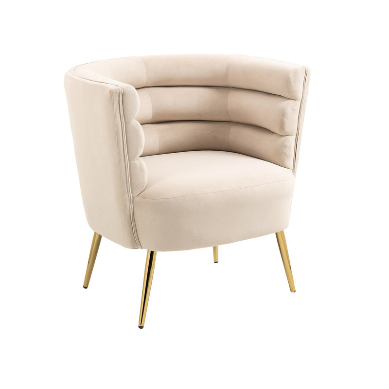Accent Chair, leisure single chair with Golden feet