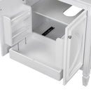 Double Sink Bathroom Vanity Set with Wall Mount Mirror Cabinet by HouseOfZazla