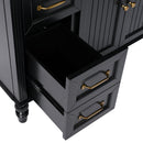 Bathroom Vanity With Sink, Freestanding Cabinet & Drawers by HouseOfZazla