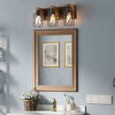 Bathroom Vanity Light, Wall Sconce With Cage Shade by HouseOfZazla