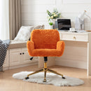 Office Chair, Artificial Rabbit Hair Home Office Chair With Metal Base, Adjustable Desk Chair Swivel Office Chair, Vanity Chair by HouseOfZazla