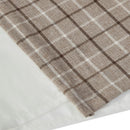 Plaid Rod Pocket and Back Tab Curtain Panel with Fleece Lining