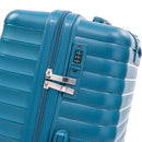 14"/20"/24"/28" 4-Piece PP Spinner Wheel Luggage Set with Cosmetic Case (Blue)