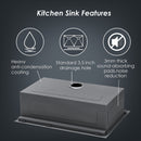 Topmount Stainless Steel Kitchen Sink With Workstation Ledge And Accessories by HouseOfZazla