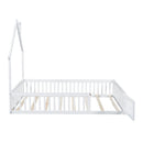 House Platform Bed With Guardrail by HouseOfZazla