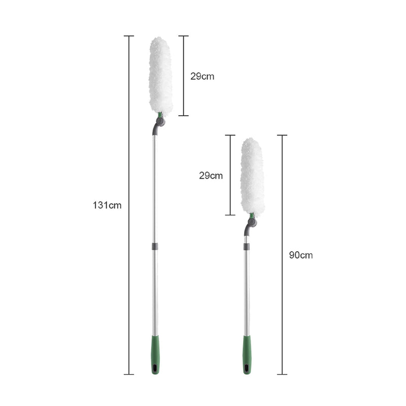 Long Handle Duster With Extension Bar, Home Dust Collector - White, photo 4 of 10