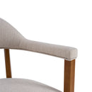 Wood Frame Upholstered Dining Chairs with Armrests (Set of 2) by HouseOfZazla