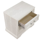 2 Drawer Storage Nightstand Bedroom Furniture - Antique White by HouseOfZazla