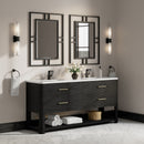 James Martin Lucian 72" Double Bathroom Vanity, Carbon Oak