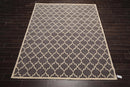 8 x 10 Handmade 100% Wool Traditional Oriental Area rug Modern Gray & Ivory