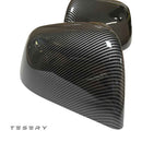 ABS Mirror Covers for Model 3/Y | 4 Finishes | 3M Tape | Scratch Protection | 3 Versions