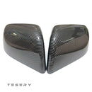 ABS Mirror Covers for Model 3/Y | 4 Finishes | 3M Tape | Scratch Protection | 3 Versions