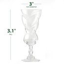 Absinthe Glasses Set Of 6 3OZ By Post Dinner Drinks Swiss Bulb Shape Tasting Glasses by The Wine Savant