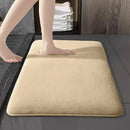 GobekUsa Absorbent Coral Velvet Bathroom Door Mat